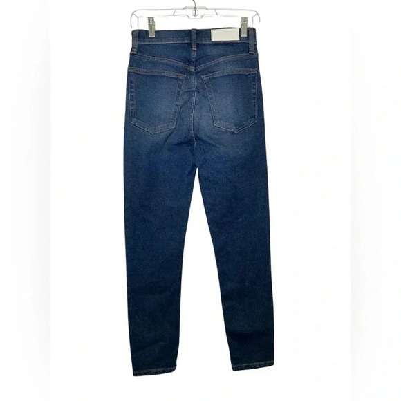 RE/DONE NWT Sample 90s High Rise Crop Jeans Size 26 Dark Wash - Picture 2 of 8